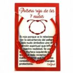 Pulsera 7 nudos roja