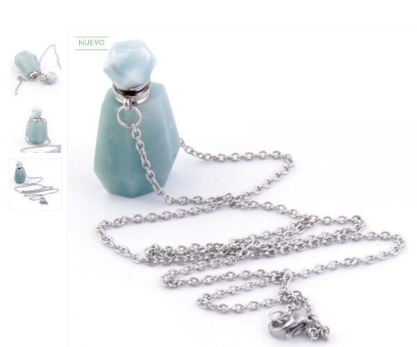 colgante botella perfume amazonite - Imagen 2