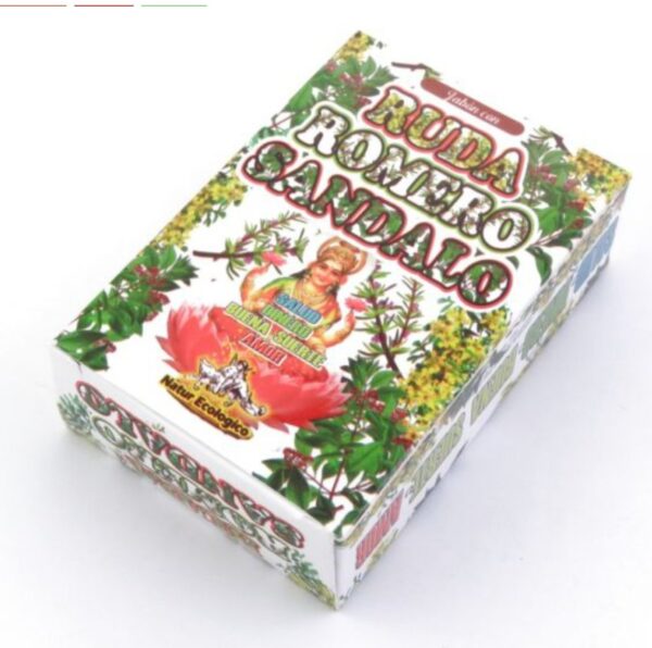 Jabón glicerina de ruda romero sandalo