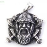 Colgante Acero Escudo Vikingo
38×38mm Protección