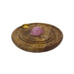 Quemador incienso cuarzo rosa