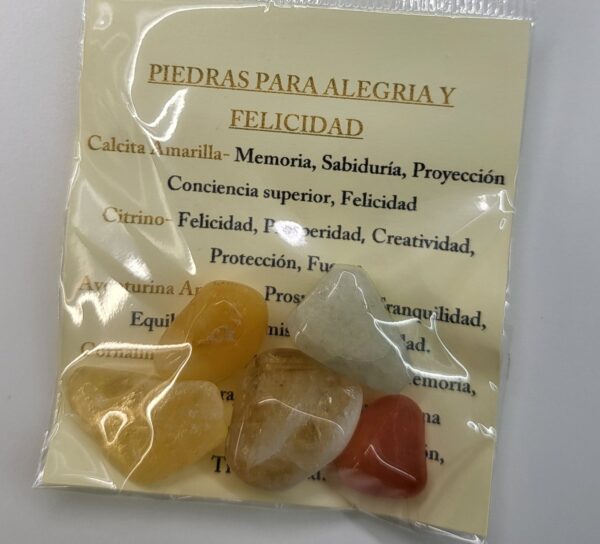 Pack piedras felicidad,Alegría