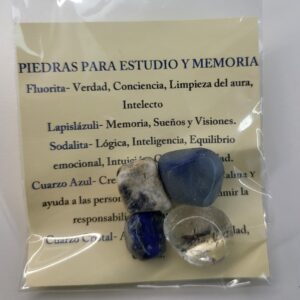 Pack piedras para estudio memoria.