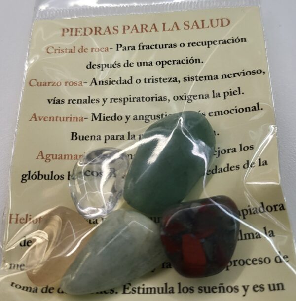 Pack piedras para la salud.