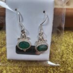 pendiente plata.
esmeralda