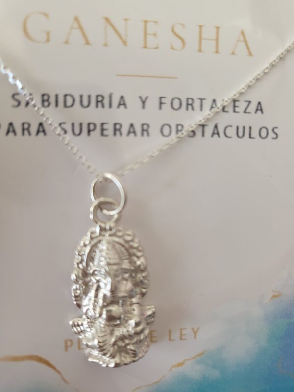 Colgante ganesha
con cadena plata.