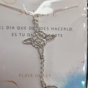 doble protección en plata
cadena incluida