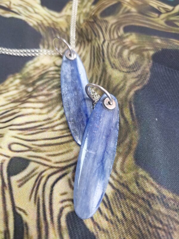 colgante cianita Azul
cadena plata incluida